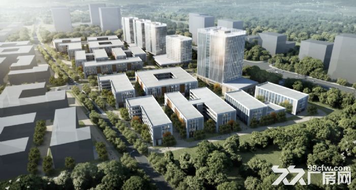 新建园区厂房出租出售丨大产权、可贷款、有环评、户型多